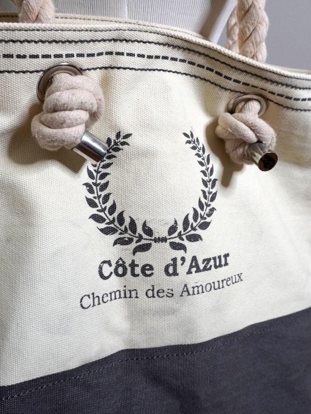 Côte d'Azur: French Riviera Canvas Tote Bag - Picture 2 of 5